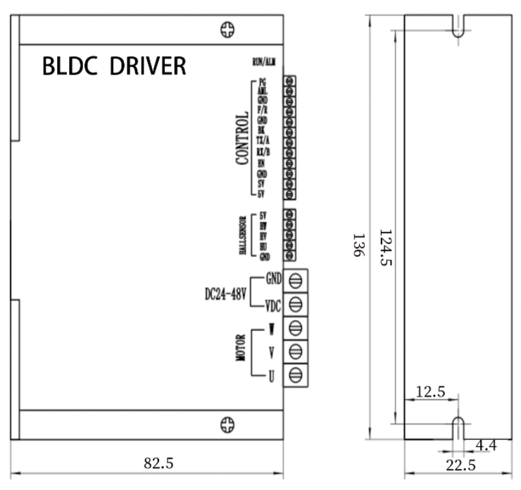 чертеж бесщеточного двигателя