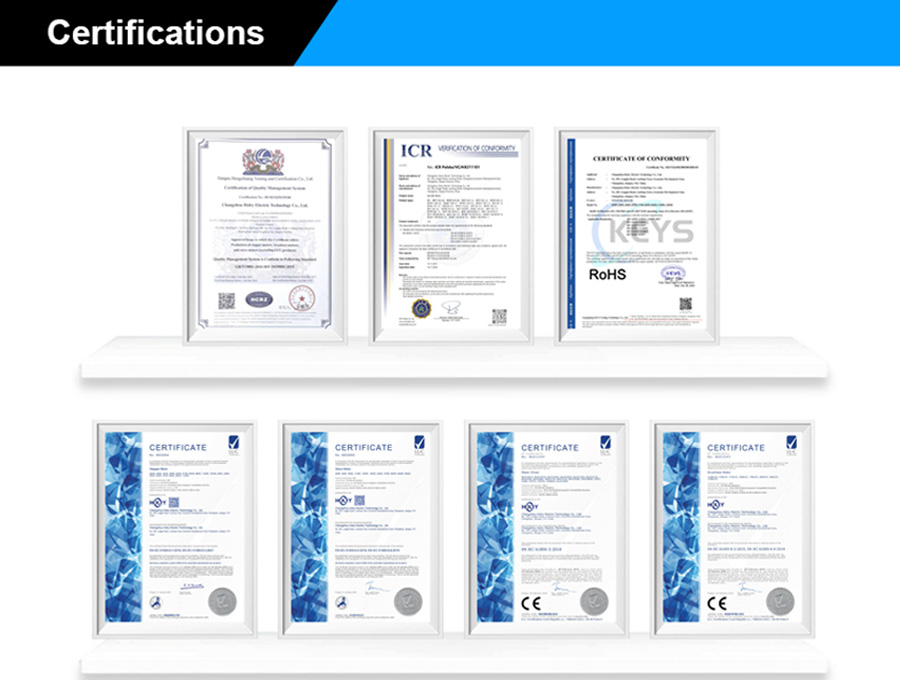 Сертификаты встроенного шагового двигателя - HOLRY