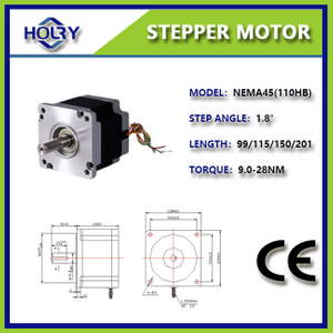 NEMA 42 6 A 1,2° 2 Н·м Гибридный шаговый двигатель 