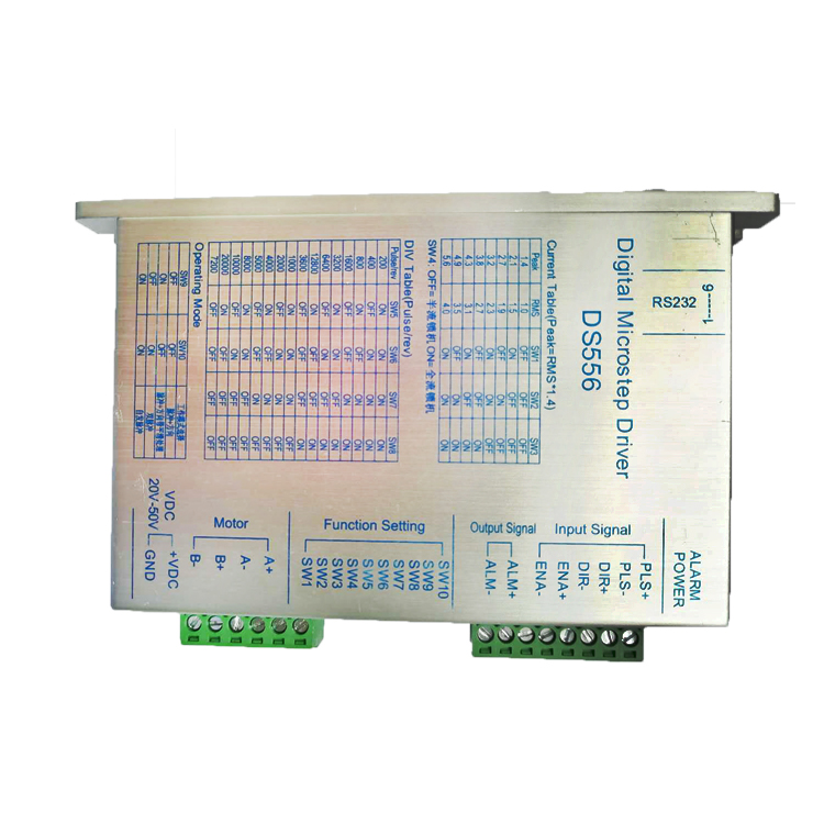 Holry Stepper Mortor Driver Плавная работа Минимальная вибрация и шум DS556 Цифровой двухфазный шаговый привод Медицинские приборы