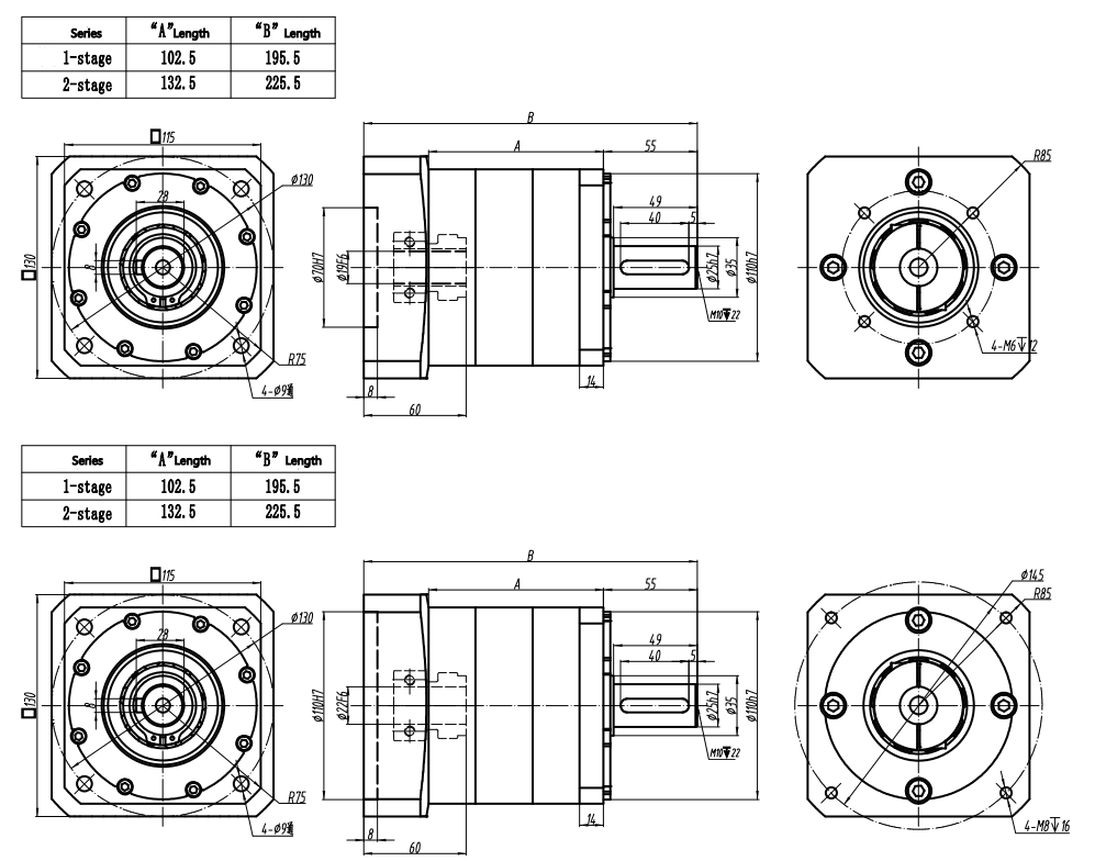 115 мм чертеж