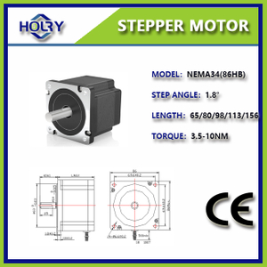 NEMA 34 0 4 A 1,2° 2,3 Нм Гибридный шаговый двигатель